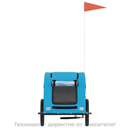 Ремарке за колело за любимци син Оксфорд плат и желязо