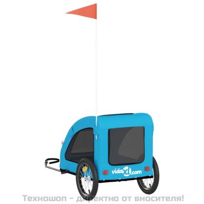 Ремарке за колело за любимци син Оксфорд плат и желязо