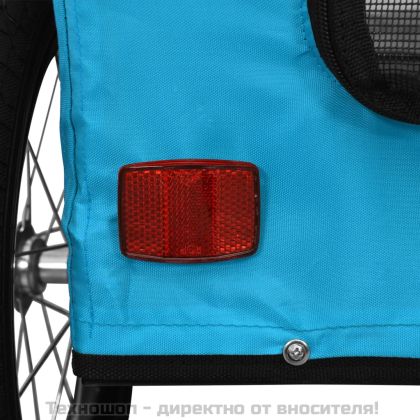 Ремарке за колело за любимци син Оксфорд плат и желязо