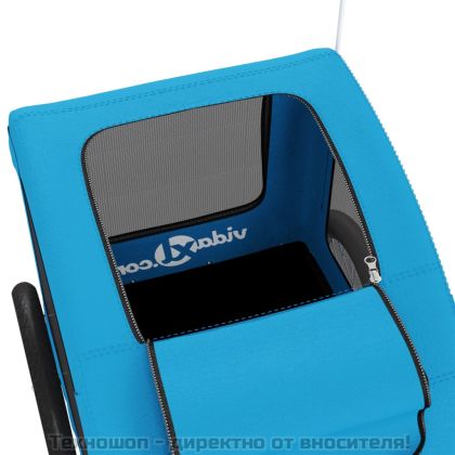 Ремарке за колело за любимци син Оксфорд плат и желязо