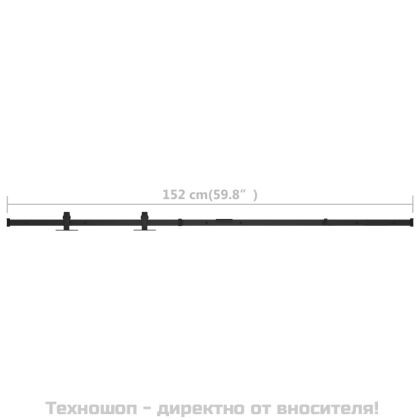Комплект за мини плъзгаща врата за шкаф, стомана, 152 см