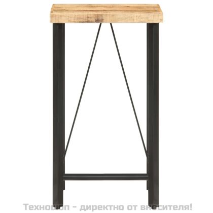 Бар маса, 60x60x107 cм, груба мангова дървесина