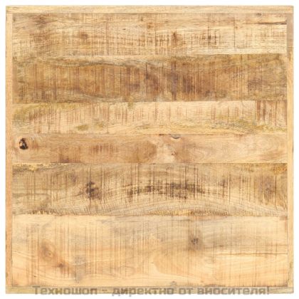 Бар маса, 60x60x107 cм, груба мангова дървесина