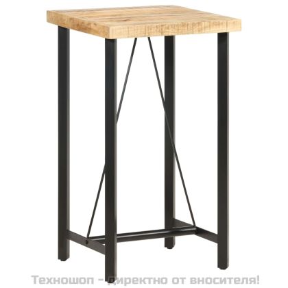 Бар маса, 60x60x107 cм, груба мангова дървесина