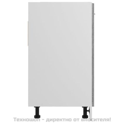 Шкаф за мивка "Lyon", сив, цвят сонома, 80x46x81,5 см, инженерно дърво