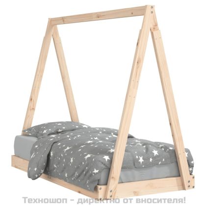 Рамка за детско легло, 70x140 см, масивна борова дървесина