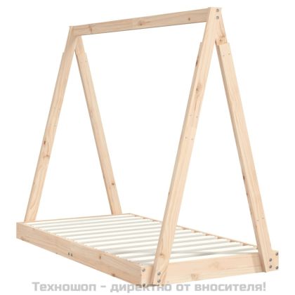 Рамка за детско легло, 70x140 см, масивна борова дървесина