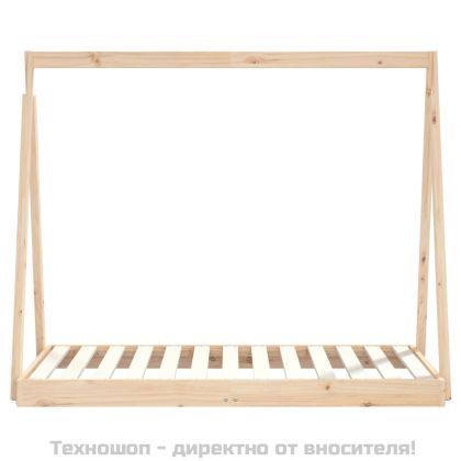 Рамка за детско легло, 70x140 см, масивна борова дървесина