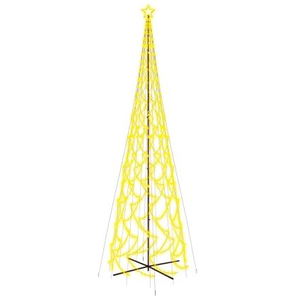 Коледна елха конус, топло бяло, 3000 LED, 230x800 см
