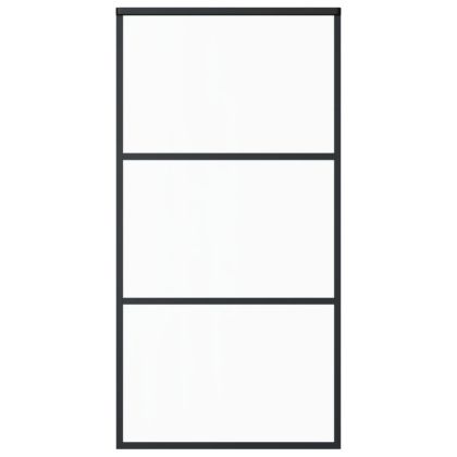 Плъзгаща се врата с механизъм ESG стъкло и алуминий 102x205 см