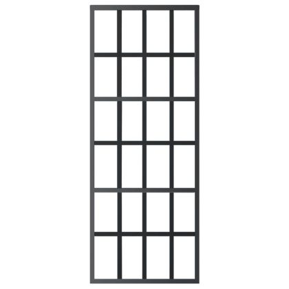 Плъзгаща се врата с механизъм, ESG стъкло и алуминий, 76x205 см