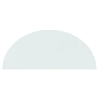 Стъклена плоча за камина полукръгла 1200x500 мм