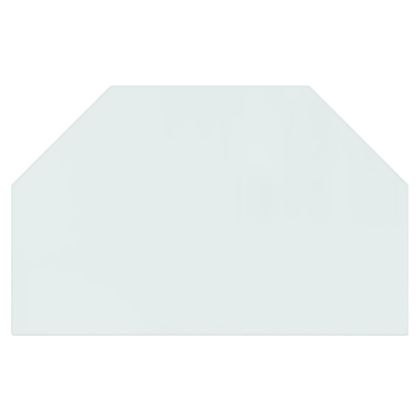 Стъклена подложка за камина, шестоъгълна, 80x50 см