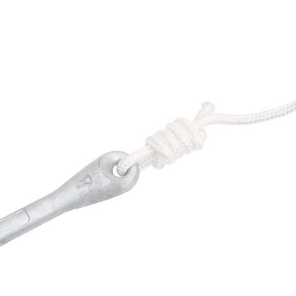 Сгъваема котва с въже, сребриста, 2,5 кг, ковък чугун