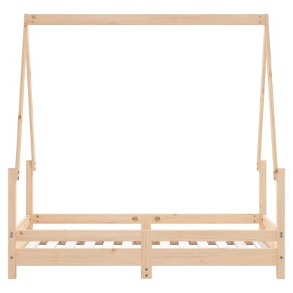 Рамка за детско легло, 70x140 см, масивна борова дървесина