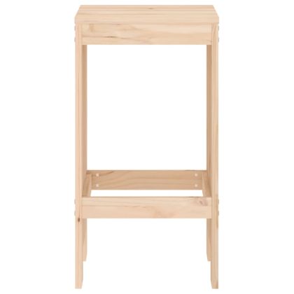 Бар табуретки, 2 бр, 40x36x75 см, борово дърво масив