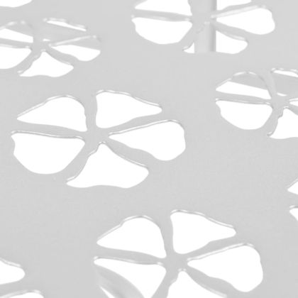 Странична маса винтидж полукръг метал 72x36x74 см сребриста