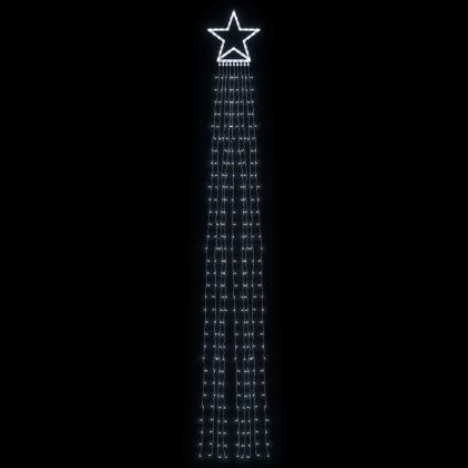 Коледни лампички за елха 320 LED студено бяло 375 см