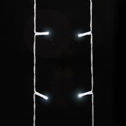 Коледни лампички за елха 320 LED студено бяло 375 см