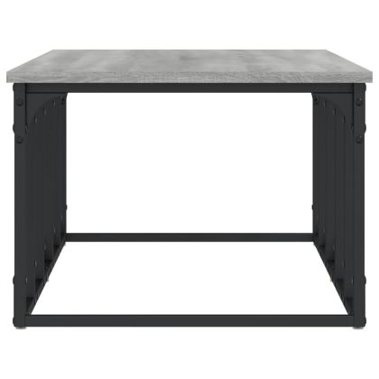 Кафе маса, сив сонома, 100x50x35,5 см, инженерно дърво