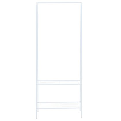 Щендер за дрехи, 59x35x150 см, бял
