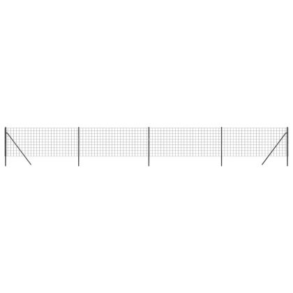 Ограда от телена мрежа антрацит 1,1x10 м поцинкована стомана