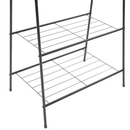 Щендер за дрехи, 59x35x150 см, черен