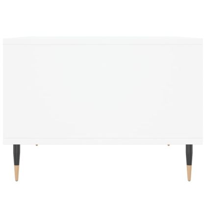 Кафе маса, бяла, 60x50x36,5 см, инженерно дърво