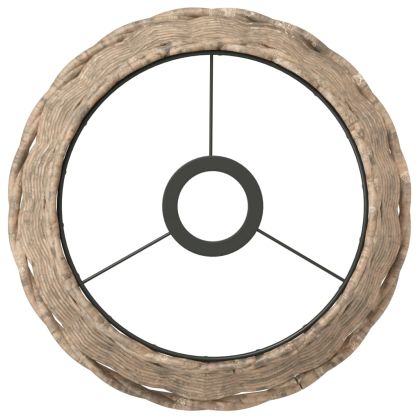 Абажур за таванна лампа кафяв Ø25x17 см ракита