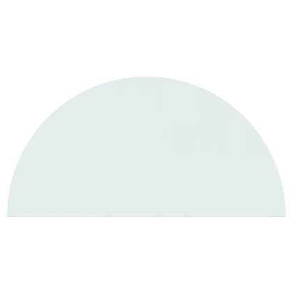 Стъклена плоча за камина полукръгла 1200x600 мм