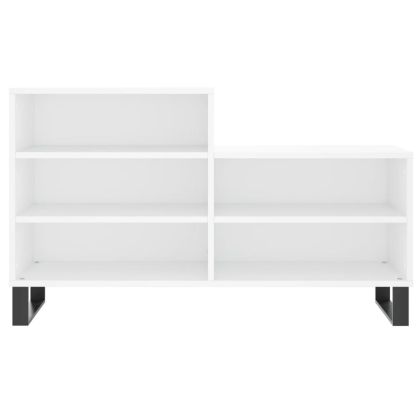 Шкаф за обувки, бял, 102x36x60 см, инженерно дърво