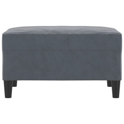 Табуретка, тъмносива, 70x55x41 см, кадифе