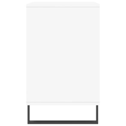 Шкаф за обувки, бял гланц, 102x36x60 см, инженерно дърво