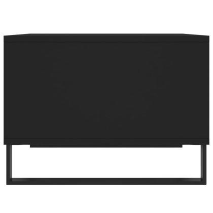 Кафе маса, черна, 60x50x36,5 см, инженерно дърво