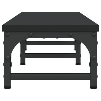 Поставка за монитор, черна, 105x23x15,5 см, инженерно дърво