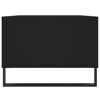 Кафе маса, черна, 90x50x36,5 см, инженерно дърво