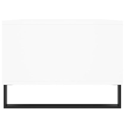 Кафе маса, бяла, 90x50x36,5 см, инженерно дърво