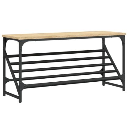 Шкаф за обувки, дъб сонома, 90x30x45 см, инженерно дърво