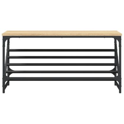 Шкаф за обувки, дъб сонома, 90x30x45 см, инженерно дърво