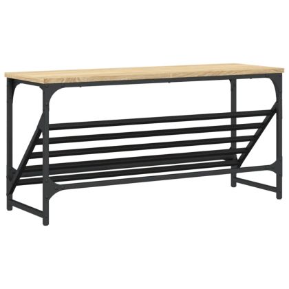 Шкаф за обувки, дъб сонома, 90x30x45 см, инженерно дърво