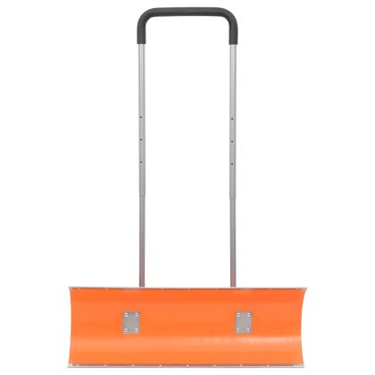 Лопата за сняг с дръжка оранжева 96 см стоманено острие