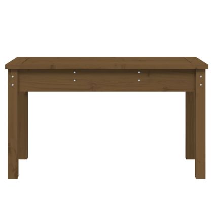 Градинска пейка, меденокафява, 80x44x45 см, борово дърво масив