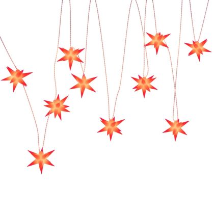 Коледна лампички, 10 LED, червени, 10 см