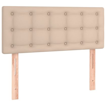 Горна табла за легло, капучино, 80x5x78/88 см, изкуствена кожа