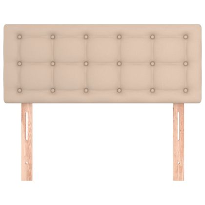 Горна табла за легло, капучино, 90x5x78/88 см, изкуствена кожа