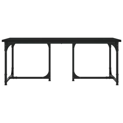Кафе маса, черна, 90x50x35 см, инженерно дърво