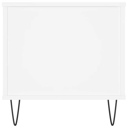 Кафе маса, бяла, 90x44,5x45 см, инженерно дърво