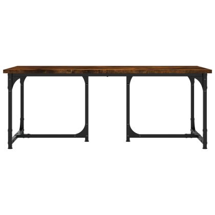 Кафе маса, опушен дъб, 90x50x35 см, инженерно дърво