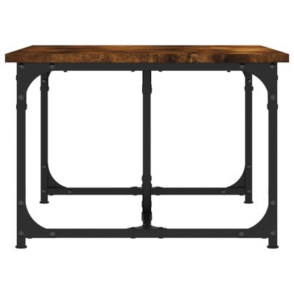 Кафе маса, опушен дъб, 90x50x35 см, инженерно дърво