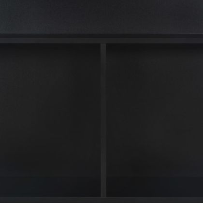 Бар маса с 2 плота, черна, 130x40x120 см